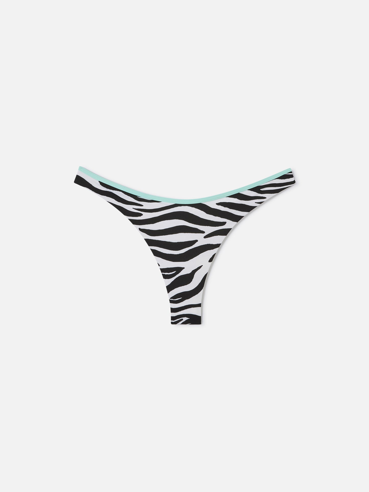 Braguita de bikini cheeky Naomi String con estampado de cebra 