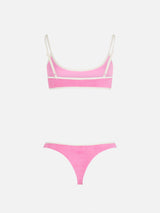 Woman terry bralette bikini Judy Naomi with piping