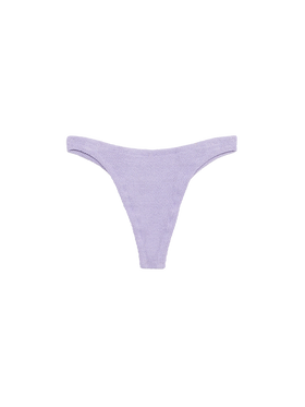 Woman lilac classic lurex cheeky swim briefs Naomi