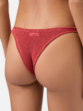 Bandeau bikini Yulia Naomi in brick red crinkle