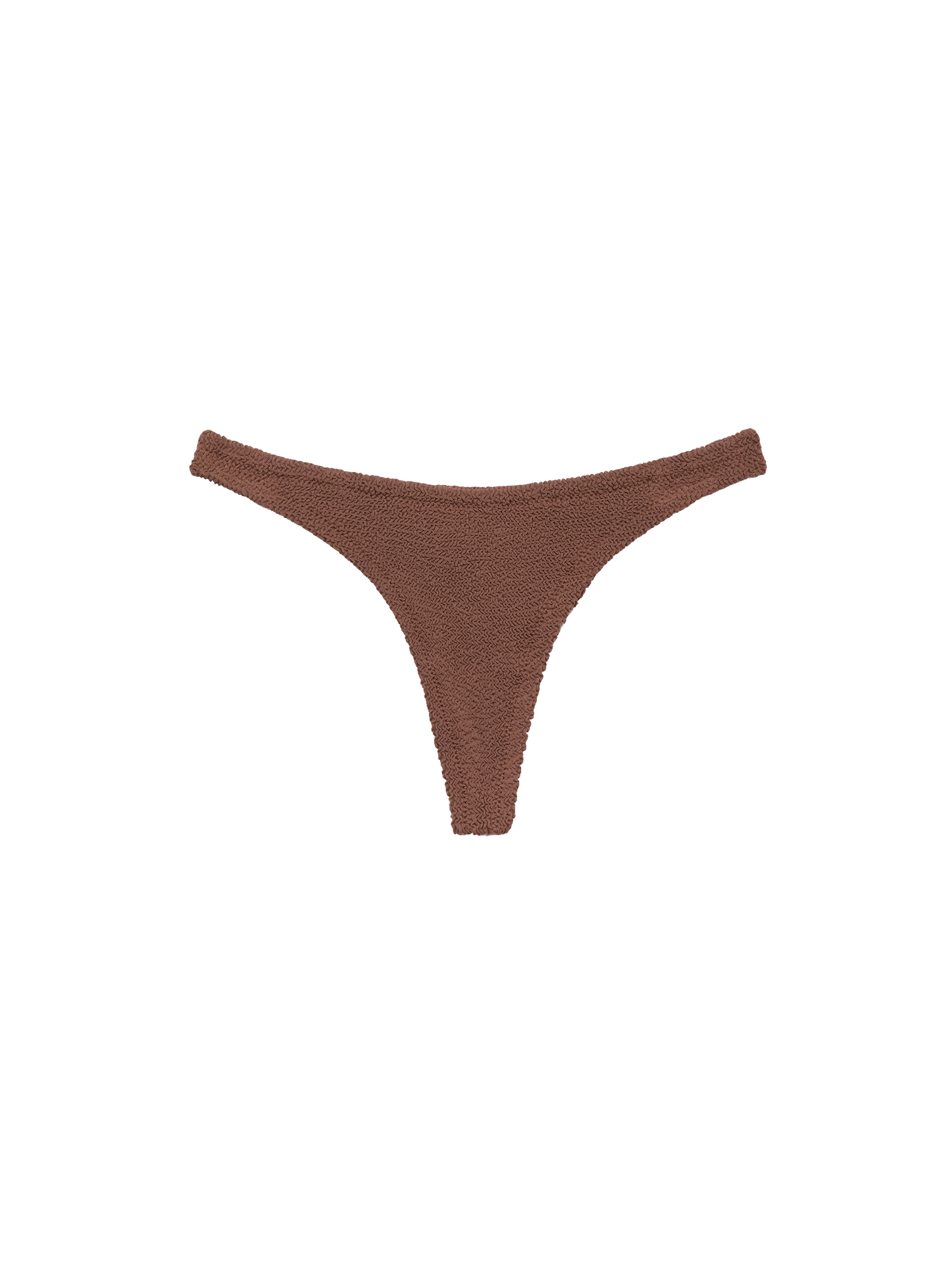 Naomi brown crinkle cheeky swim briefs - MC2 Saint Barth