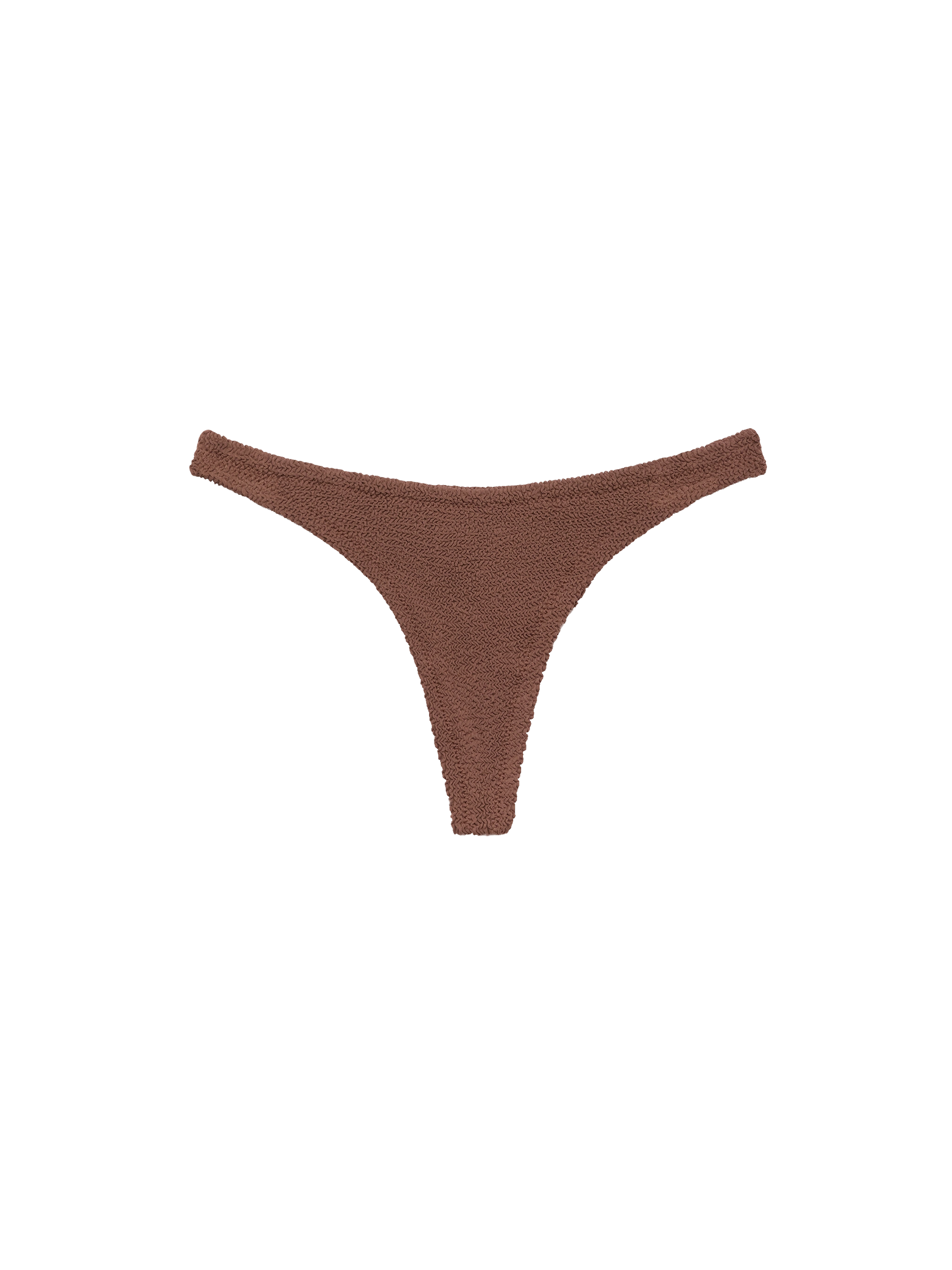 Naomi brown crinkle cheeky swim briefs - MC2 Saint Barth