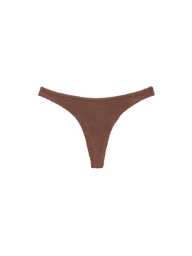 Naomi brown crinkle cheeky swim briefs - MC2 Saint Barth