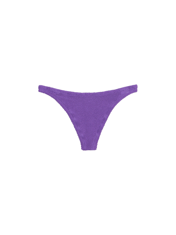 Lila Crinkle-Bandeau-Bikini für Damen Yulia Naomi