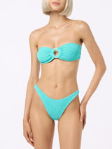 Bikini classico verde acqua crinkle da donna Naima Naomi