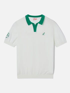 Polo de punto de algodón color blanco roto Newcombe | Special Edition 