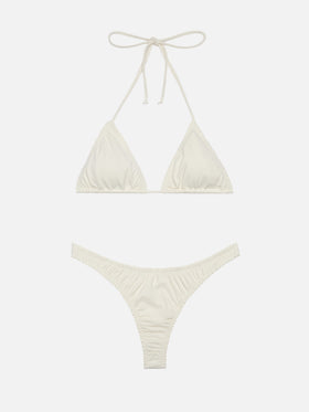 Bikini a triangolo Nilly Nalu color crema