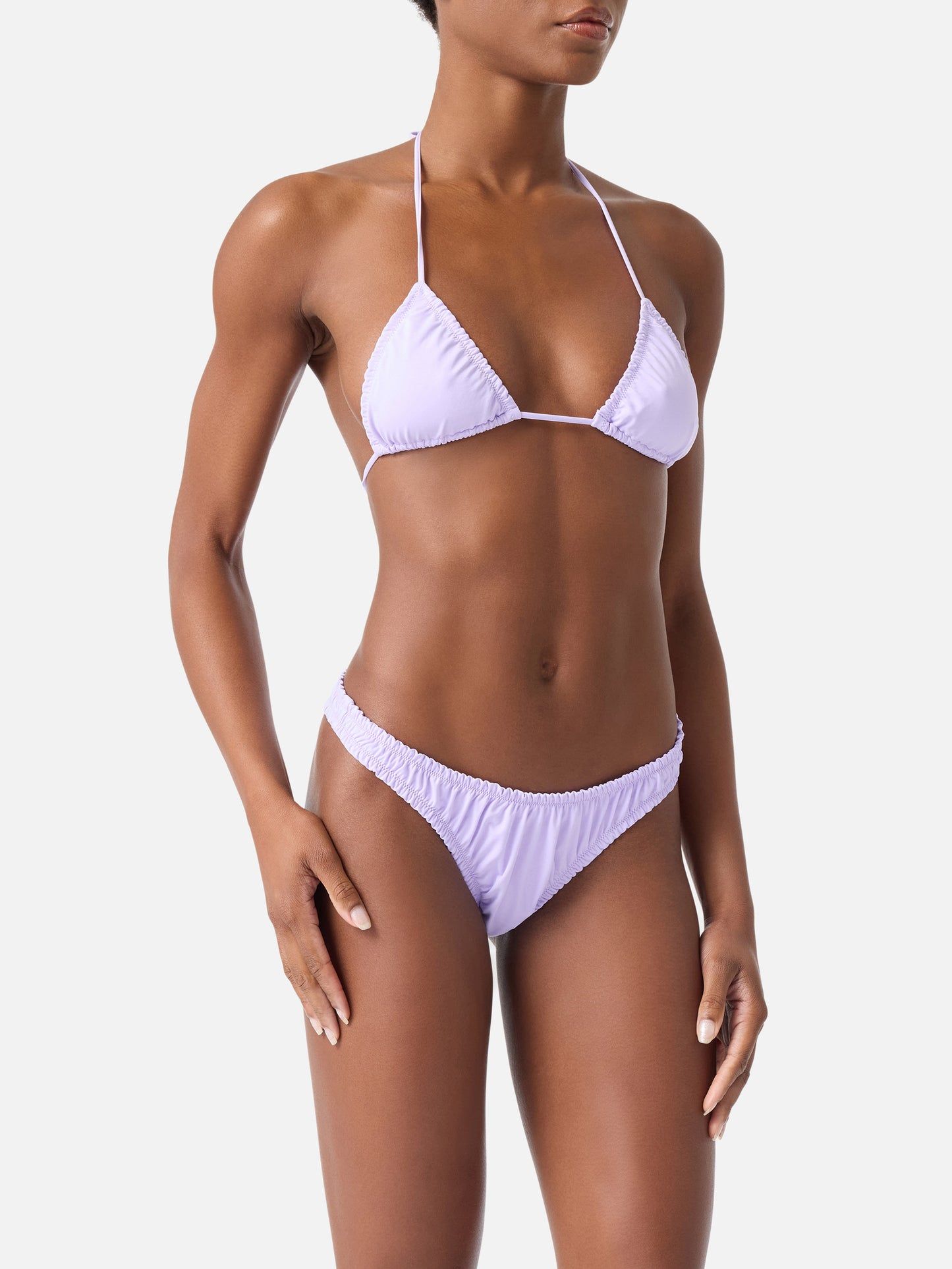 Bikini de triángulo con volantes Nilly Nalu lilac 