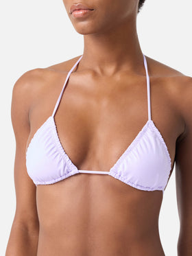 Bikini de triángulo con volantes Nilly Nalu lilac 