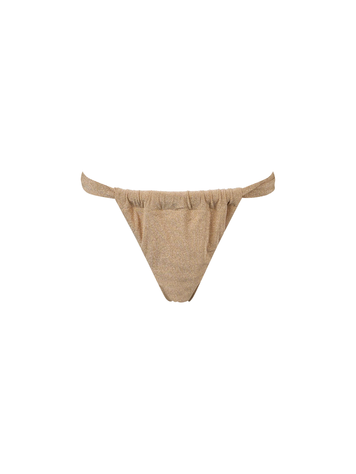 Woman gold lurex cheekiest swim briefs Noelle