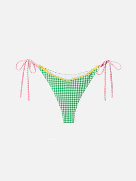 Cheeky swim briefs Norah with gingham print