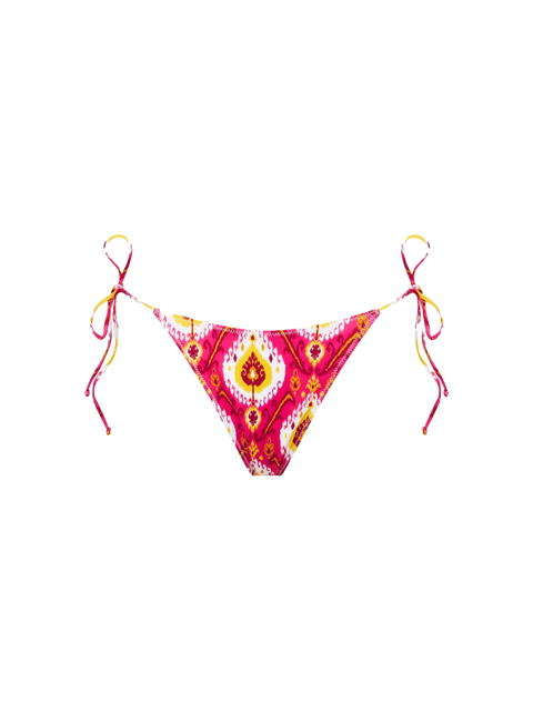 Woman cheeky swim briefs with ikat print - MC2 Saint Barth