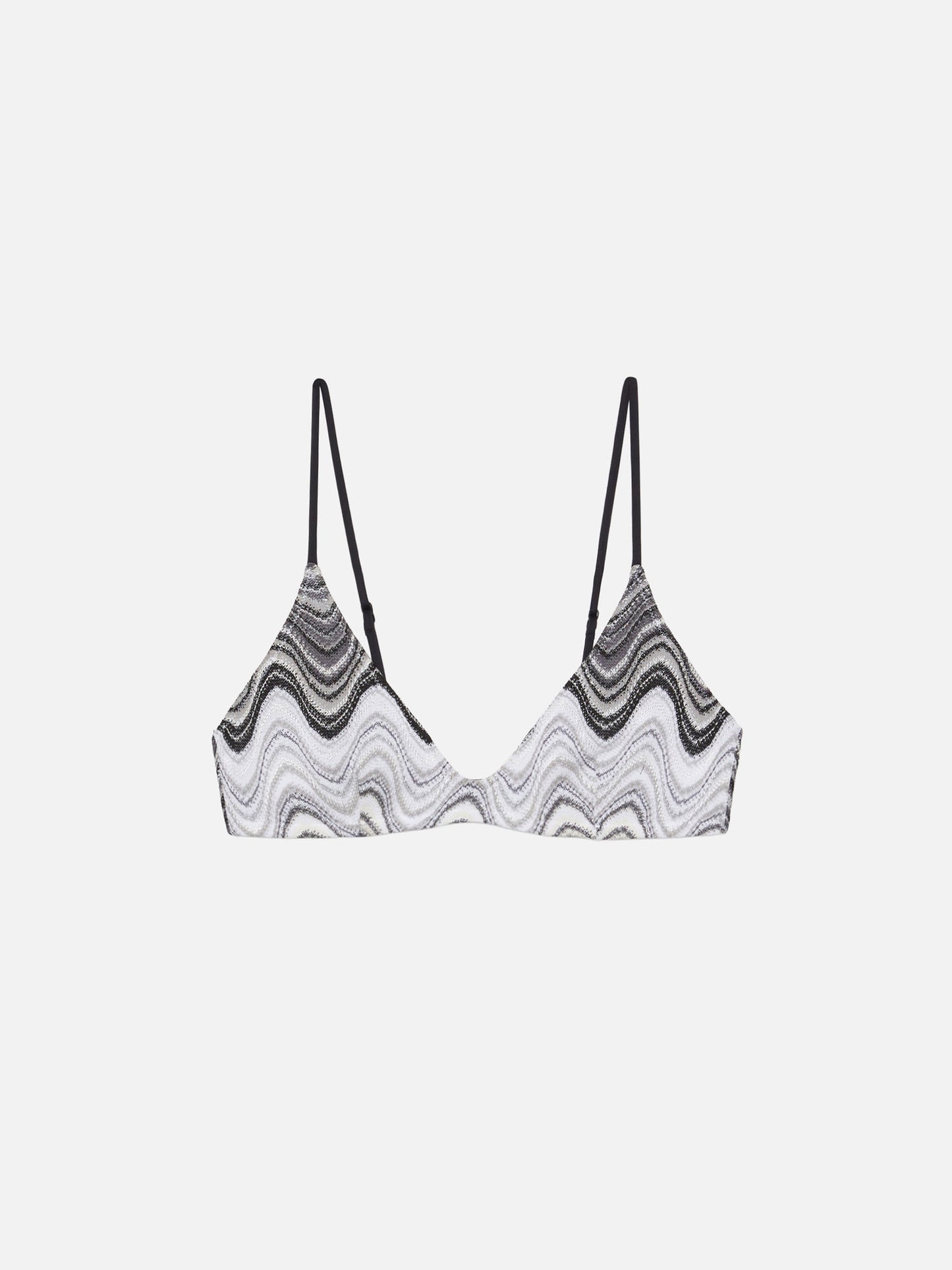 Paloma – Raschelstrick-Bralette mit U-Ausschnitt und Wellenmuster