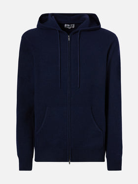 Notting lambswool hoodie in navy