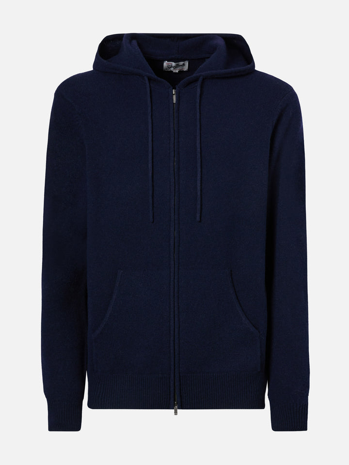 Notting lambswool hoodie in navy