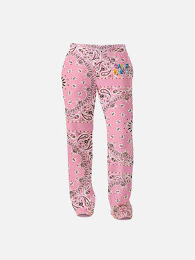 Pantaloni joggers Odalys Jr in cotone con stampa bandana