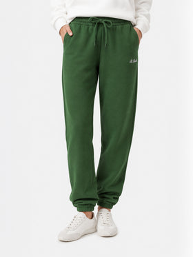 Military green cotton fleece jogger pants Odalys