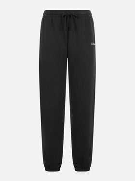 Schwarze Jogginghose aus Baumwollfleece von Odalys