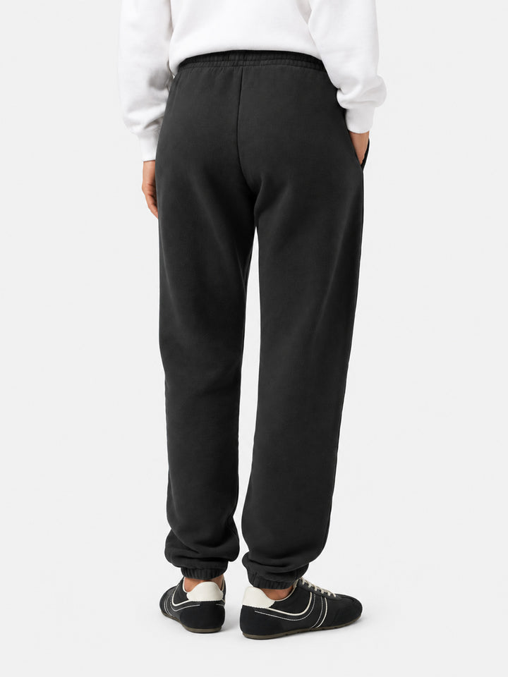 Pantalon de jogging Odalys en molleton de coton noir 