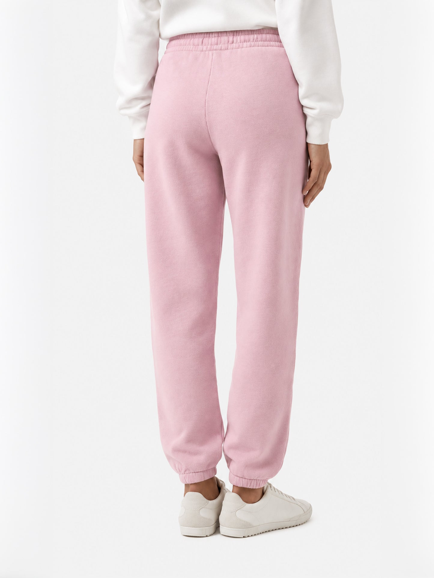 Pantaloni joggers Odalys in pile rosa