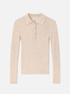 Grain Odell merino wool polo collar knit