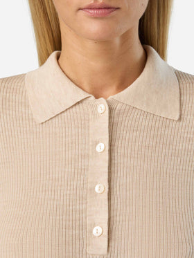 Pull en laine mérinos Grain Odell avec col polo 