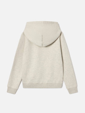 Cremefarbener Oliver Hoodie aus Baumwollmischung mit St. Barth-Patch 