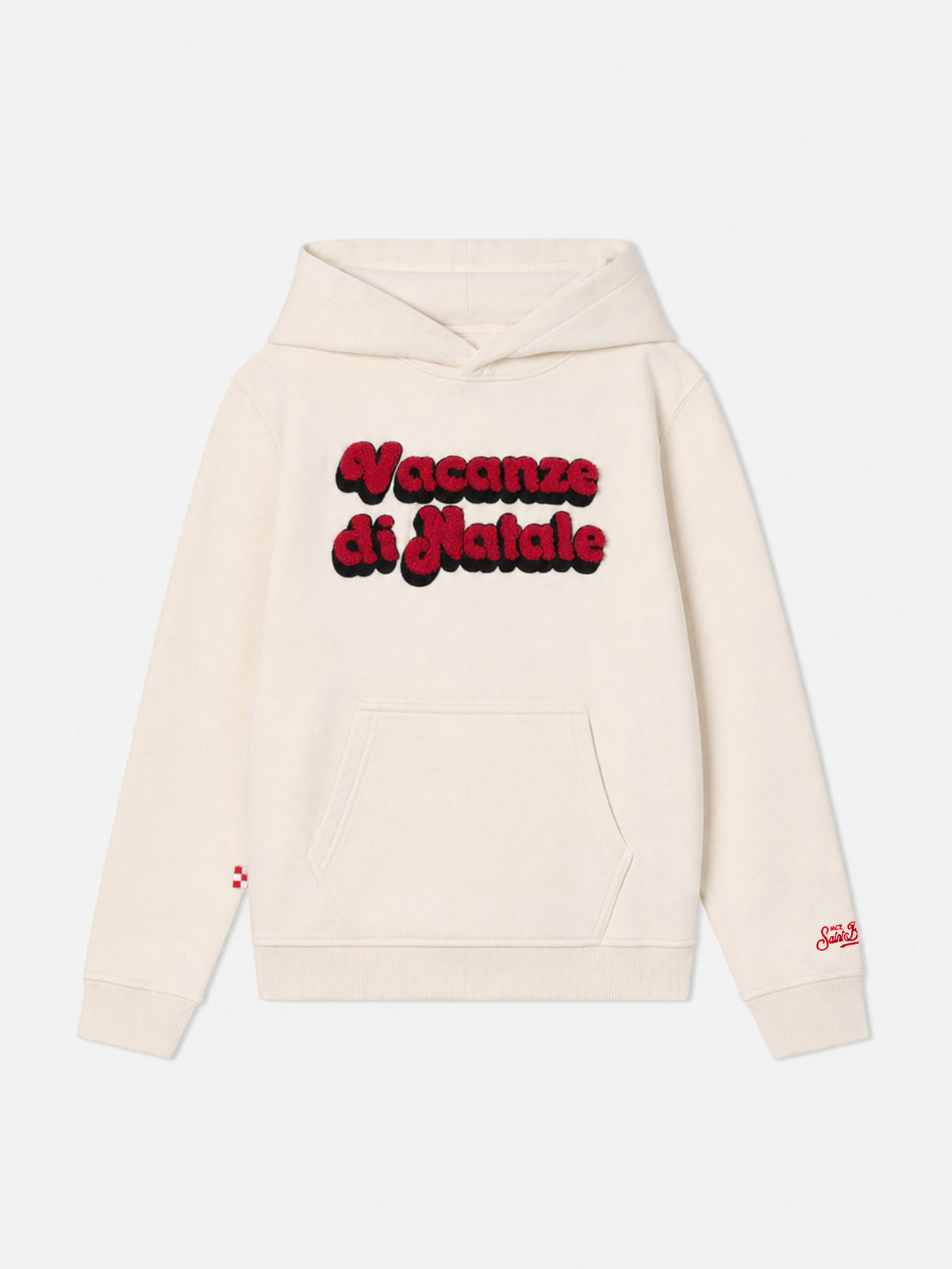 Off white Oliver hoodie with Vacanze di Natale logo | Special edition
