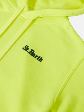 Felpa con cappuccio in cotone Oliver con ricamo St. Barth