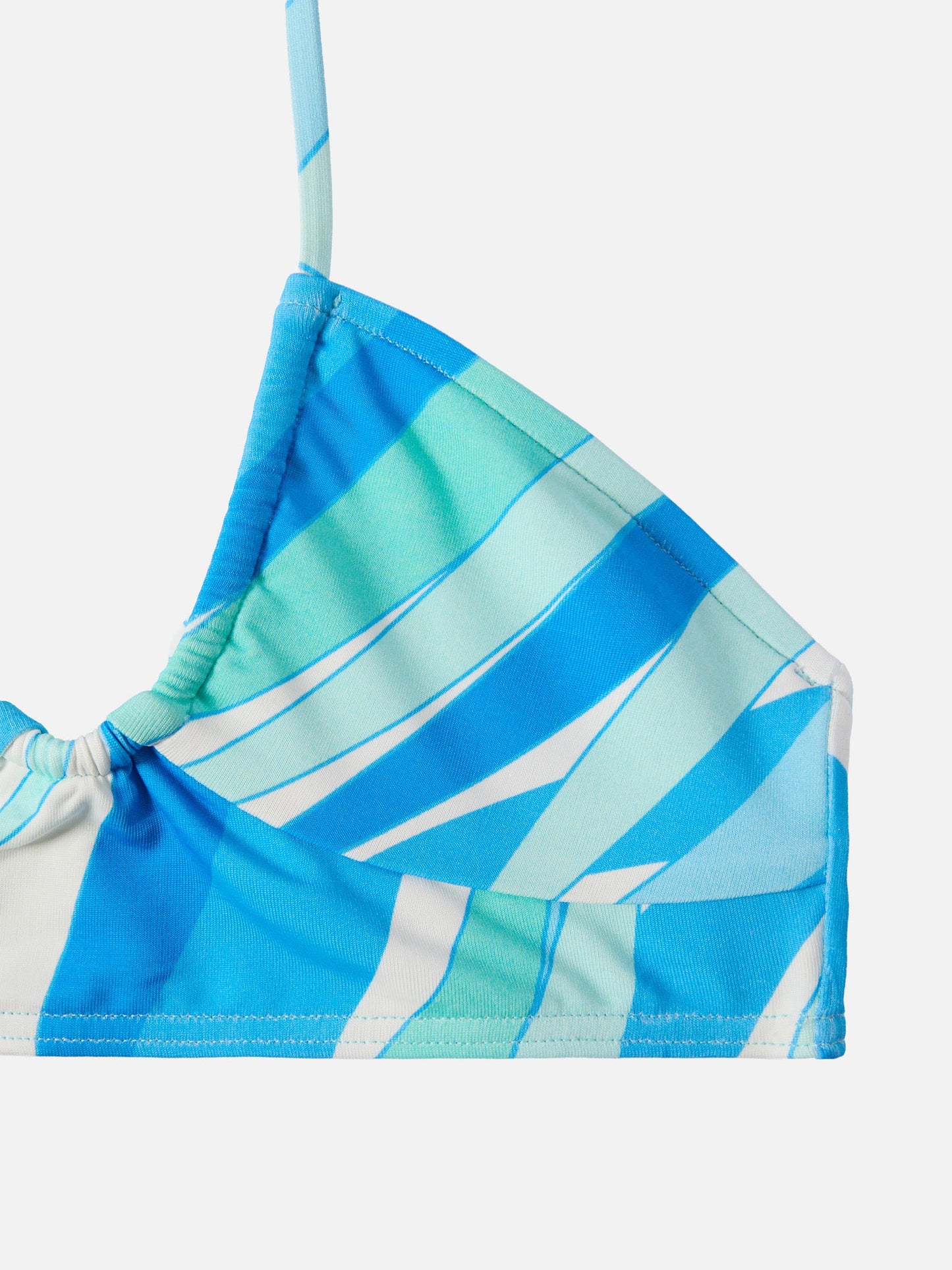 Page Jr crop top with colors palm print