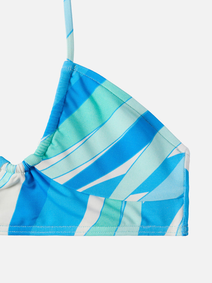 Page Jr Crop-Top mit farbigem Palmenmuster