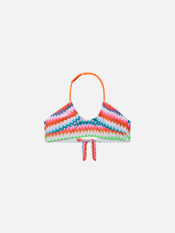 Page Jr crop top in raschel fabric