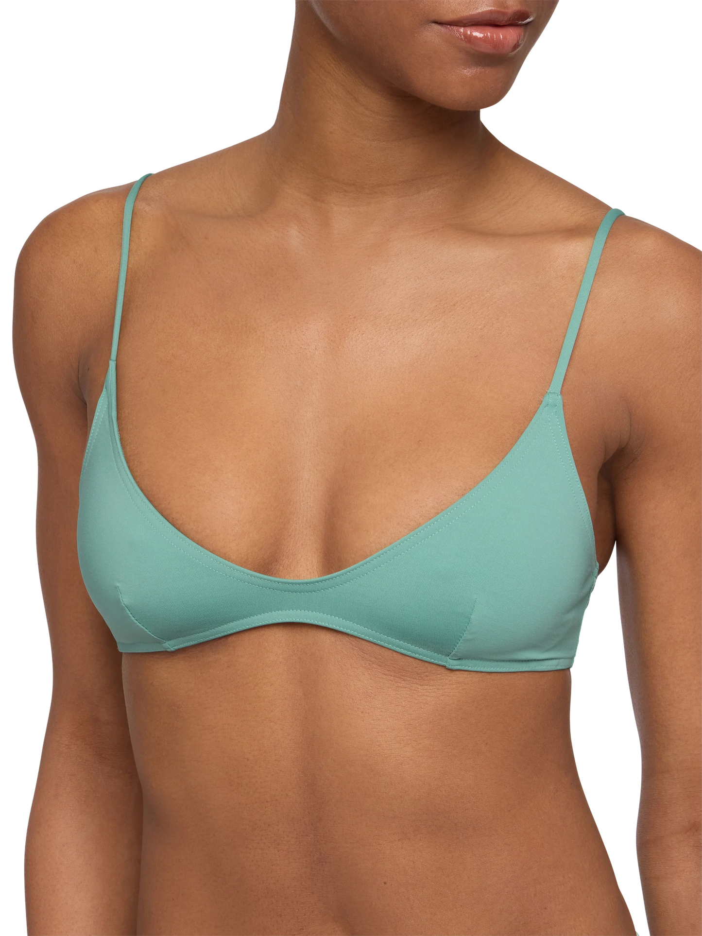 Marielle sage green classic swim briefs - Paloma sage green scoop bralette