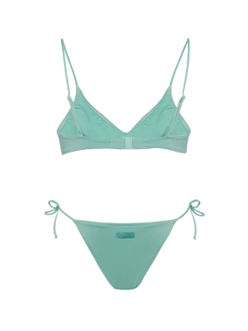 Marielle sage green classic swim briefs - Paloma sage green scoop bralette