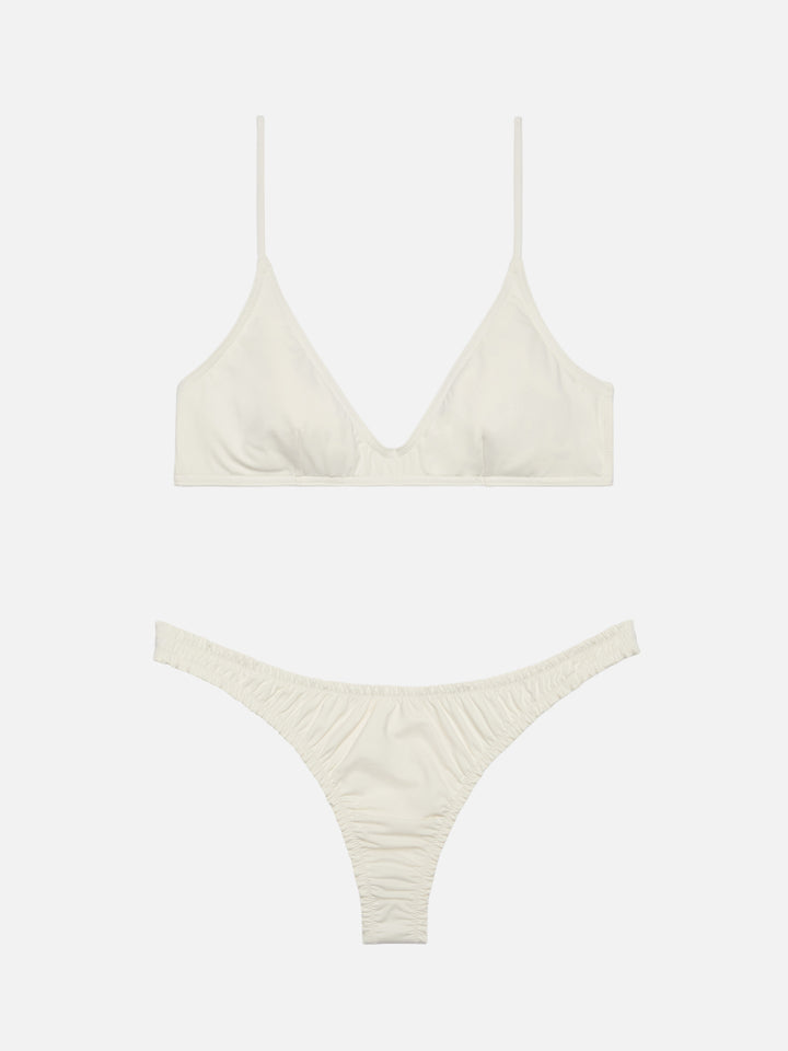 Bralette scollata color crema Paloma - Nalu slip mare cheekiest color crema