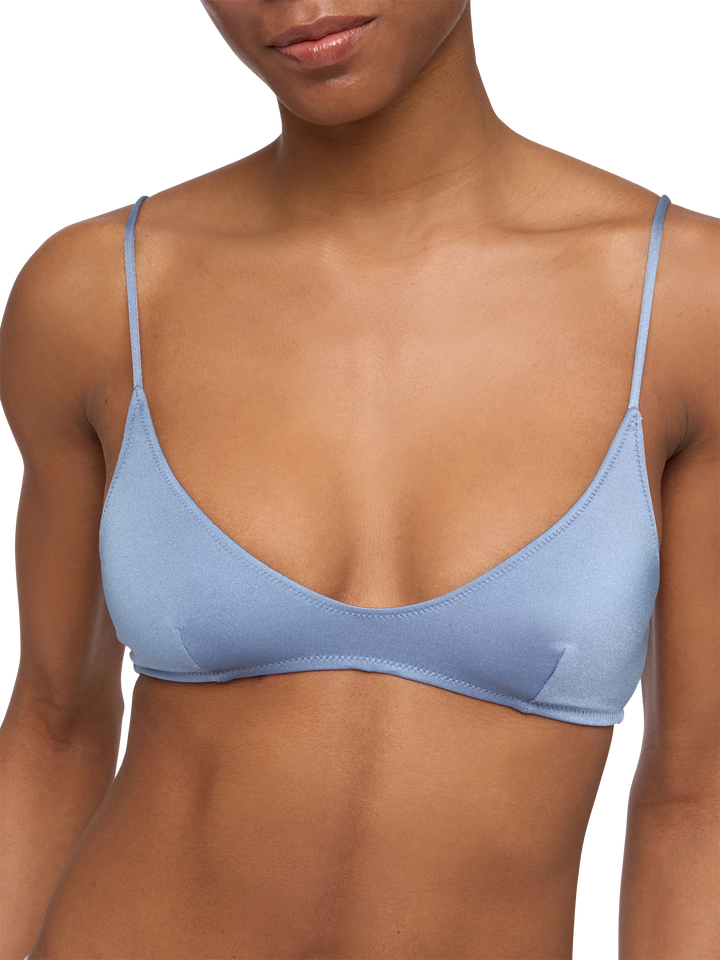Paloma shimmer blue avio scoop bralette