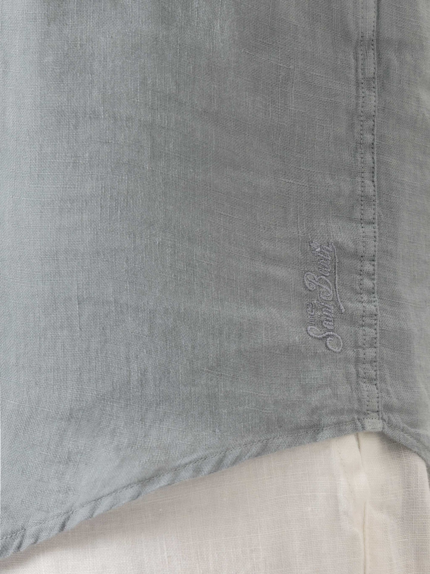 Grey linen shirt Pamplona - MC2 Saint Barth