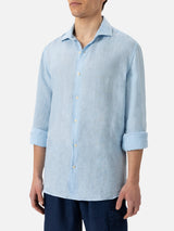 Light blue linen shirt Pamplona