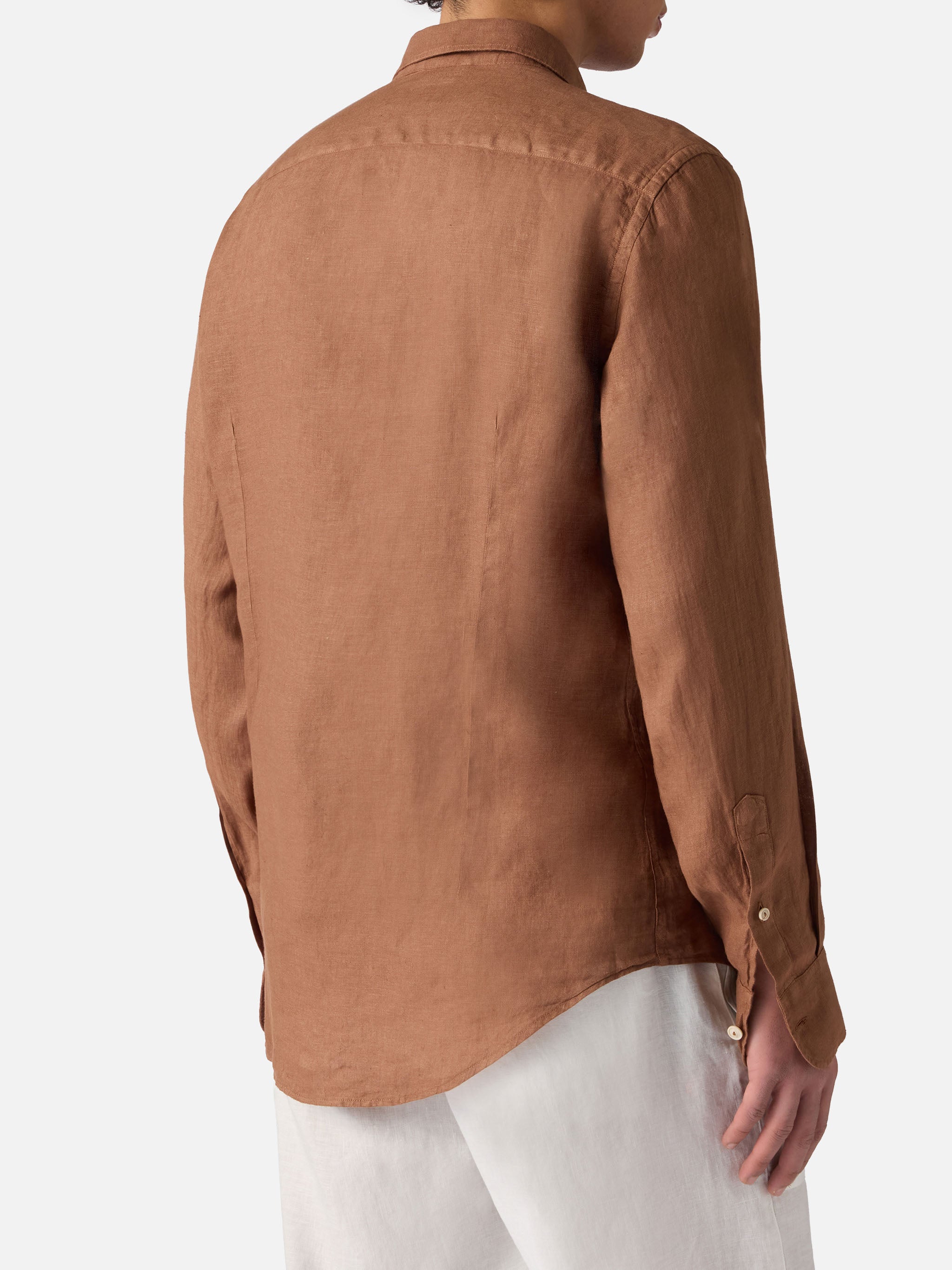 Brown Pamplona linen shirt – MC2 Saint Barth