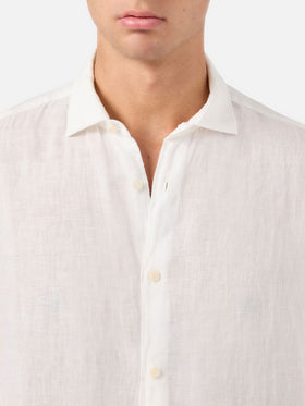 Pamplona linen shirt in white
