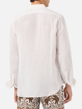 Pamplona linen shirt in white