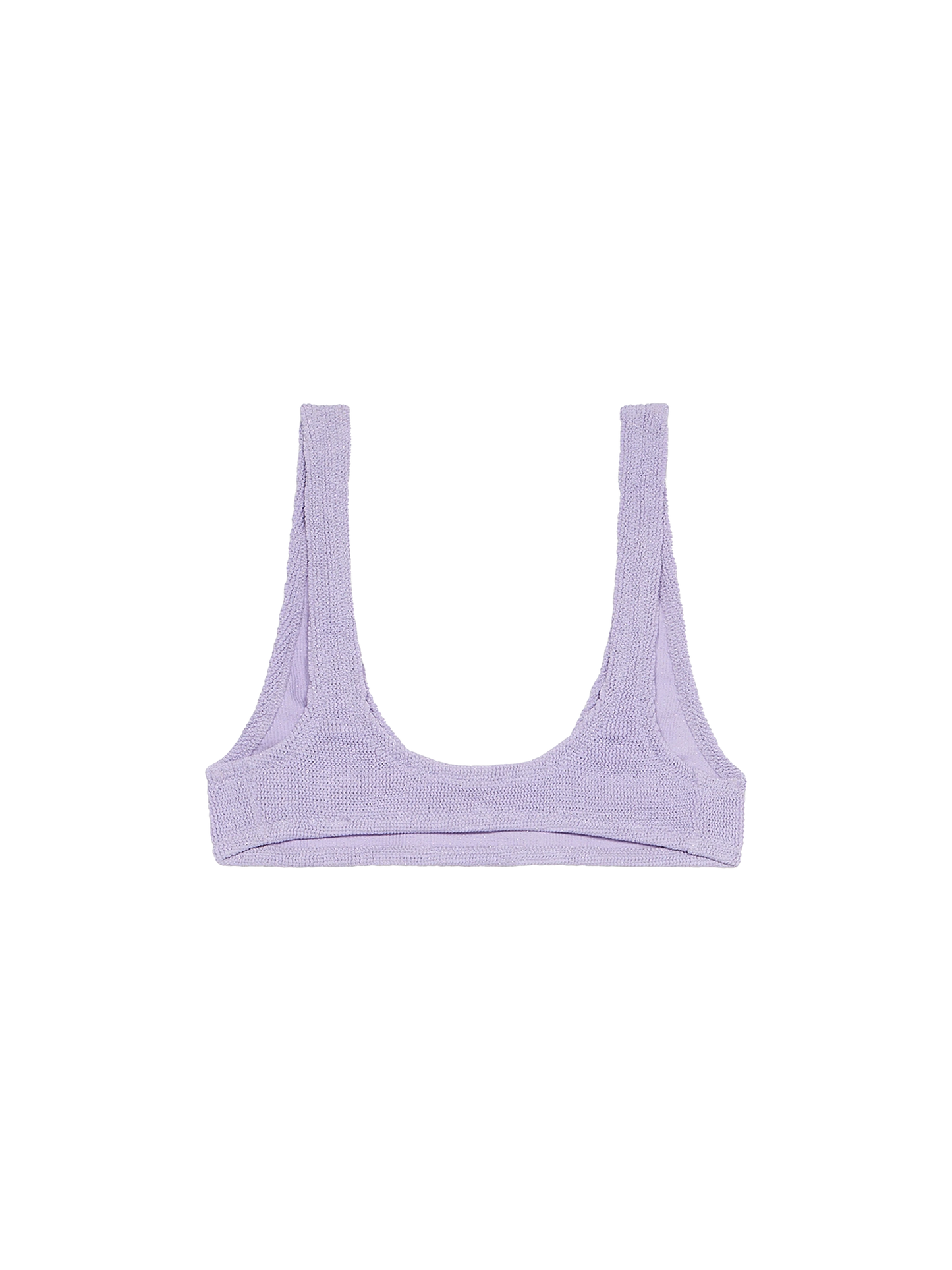 Woman lilac lurex tiny crinkle bralette Pamy