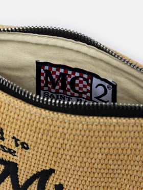 Parisienne Strohpochette mit Miami-Stickerei