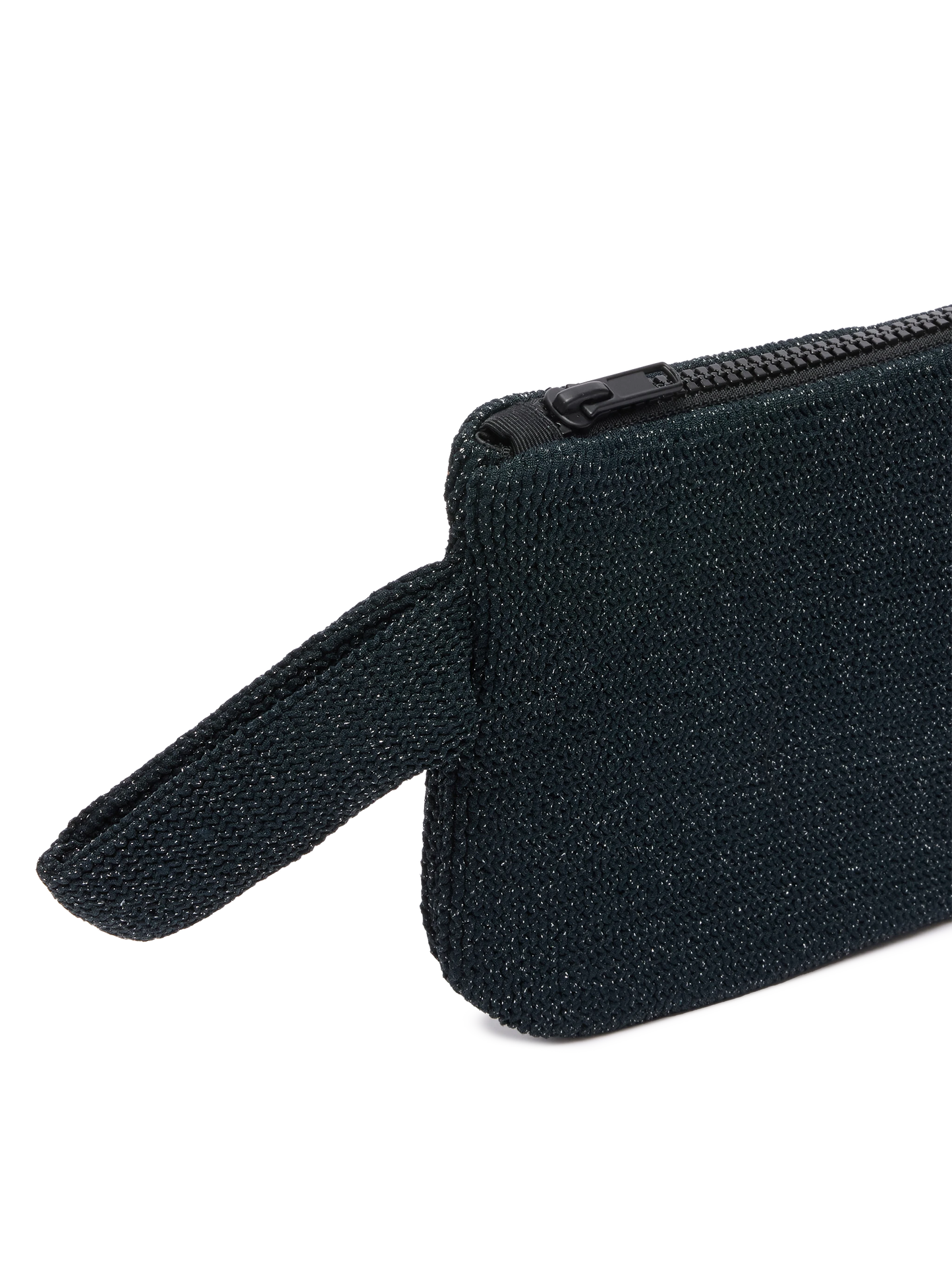 Pareasy black crinkle lurex pochette - MC2 Saint Barth