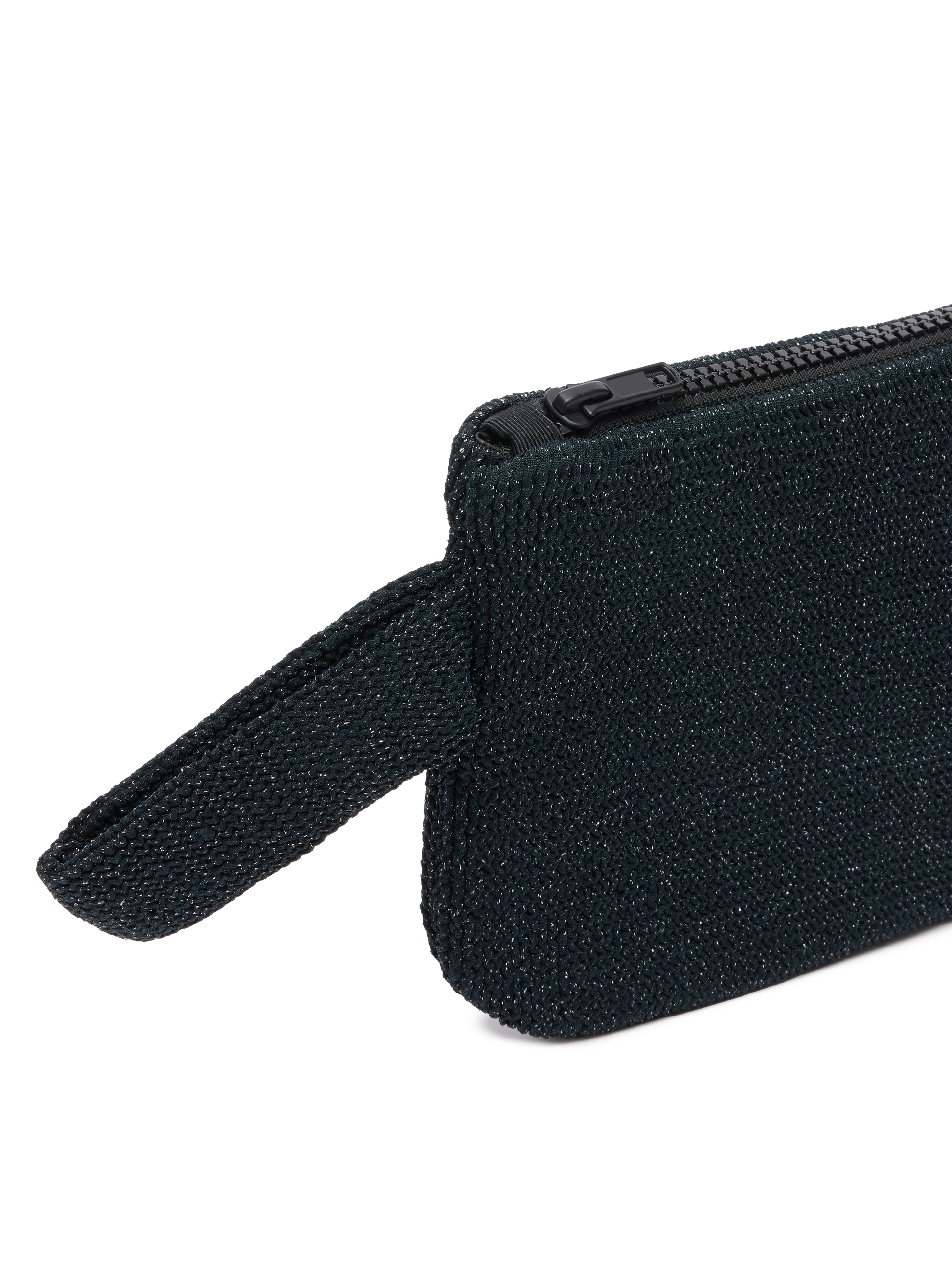 Pareasy black crinkle lurex pochette - MC2 Saint Barth