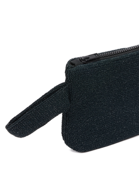 Pareasy black crinkle lurex pochette - MC2 Saint Barth