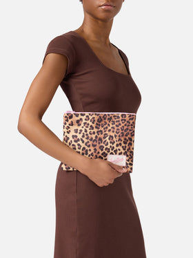 Pochette Pareasy con stampa leopardata