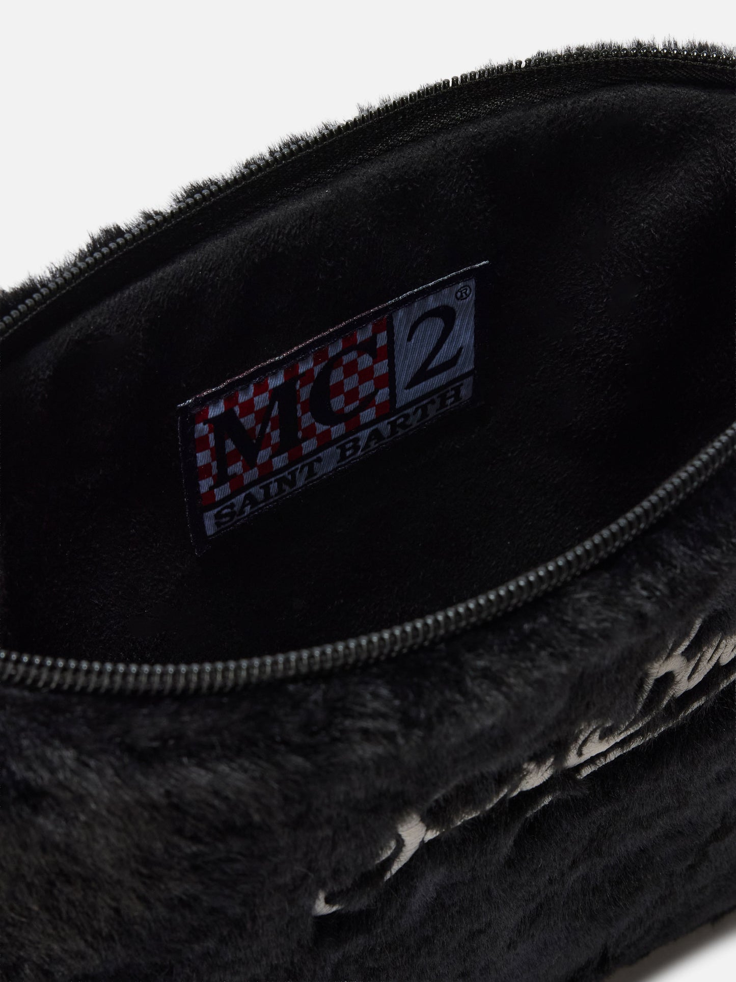 Pochette Pareasy in faux fur nero