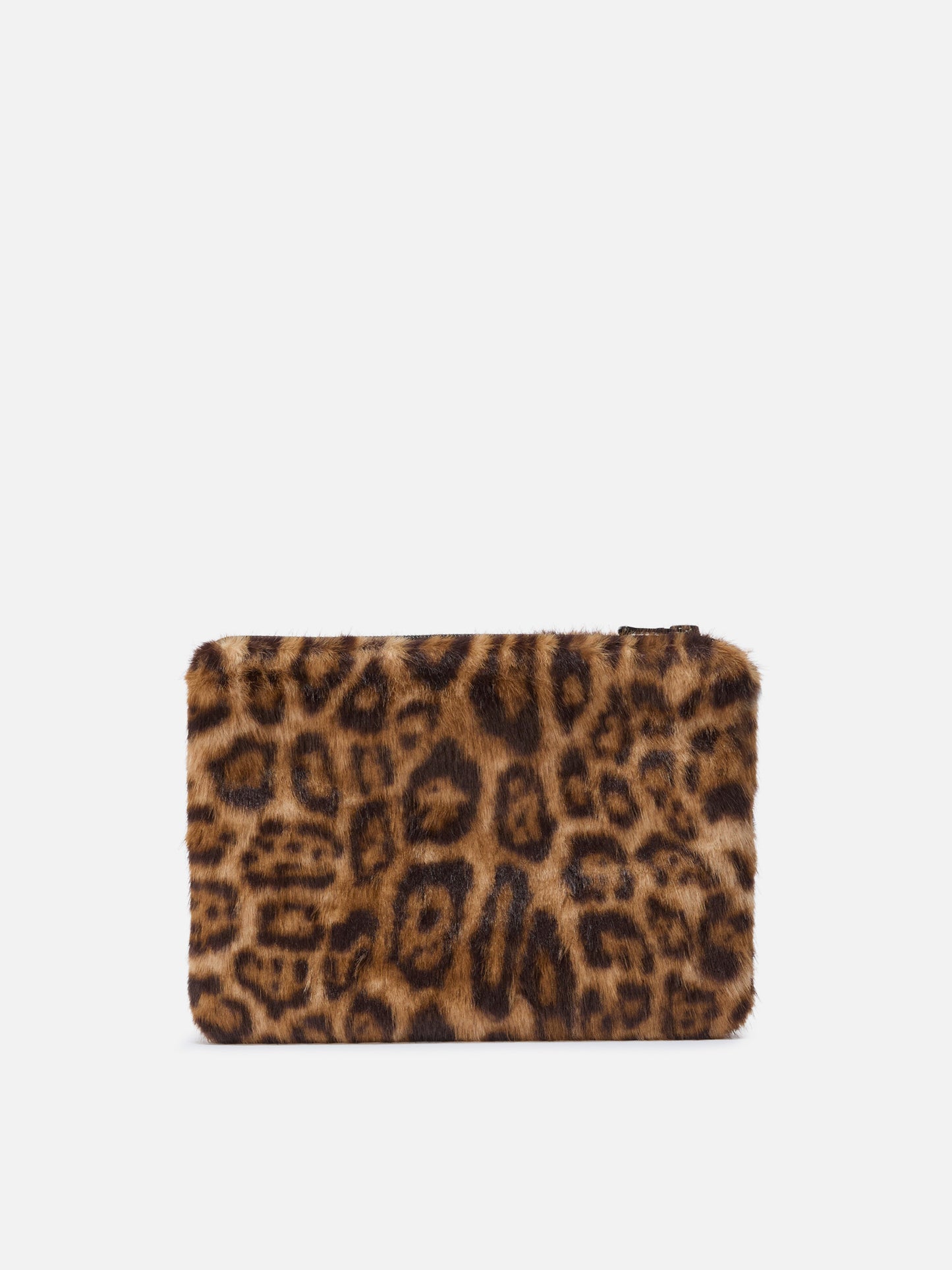 Pareasy Pouch in leopard-print faux fur