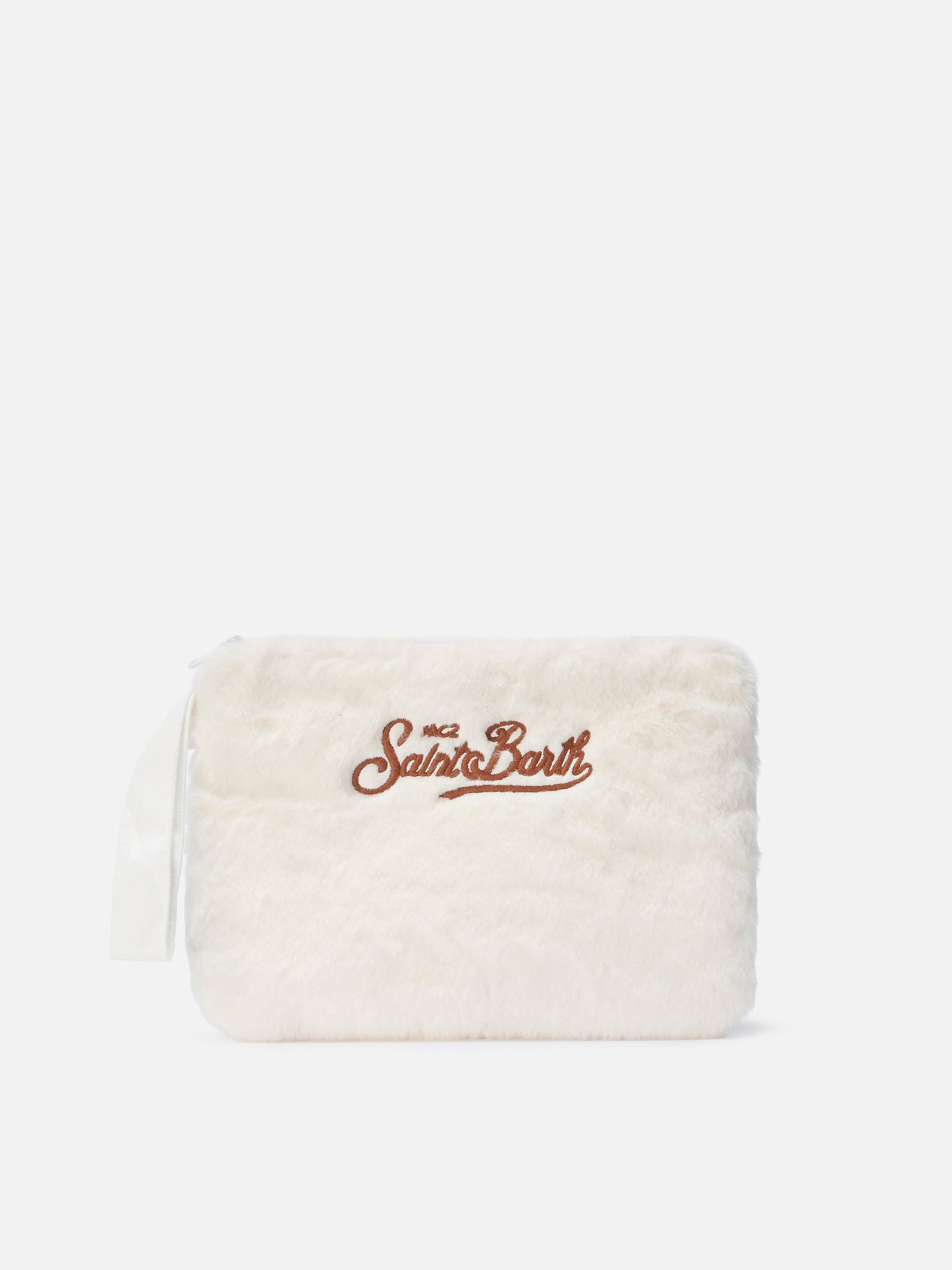 Pareasy Pouch in white faux fur